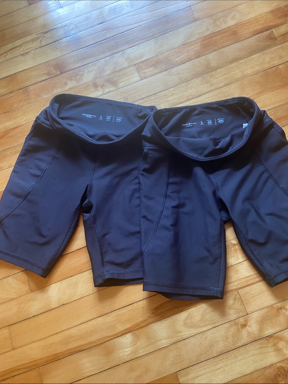Old Navy Active Black High-Rise Bike Shorts